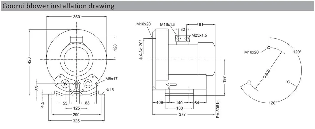 High Pressure Large Airflow Ring Blowers for Ground Water Remediation