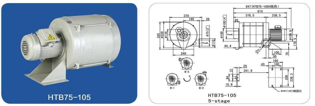 Multistage Centrifugal Blower Multi-Stage vacuum Blower Multi-Stage Dust vacuum